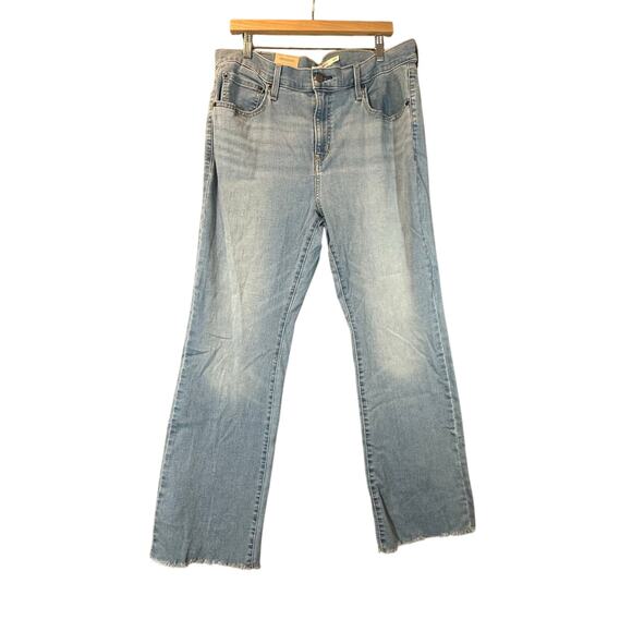 NWT Levi's High Rise Bootcut 725 Jeans Raw Hem Light Wash Women's Size 16 16W - Picture 5 of 12